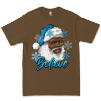 Cacao winter christmas african american santa believe Premium Tee - RanaPortraitStore