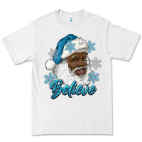 White winter christmas african american santa believe Premium Tee - RanaPortraitStore