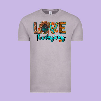 Love Thanksgiving Turkey Vintage Tee Designed By Ranaportraitstore
