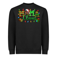 Black Mama claus christmas lights and gifts mother's day Heavyweight Sweatshirt - HowdyJamesFarm