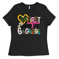 Black my first day of 6th grade Ladies Tee - NancyCooperArtShop