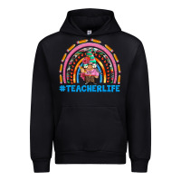 Black teacherlife and teacher gnome rainbow Urban Hoodie - Artiststas