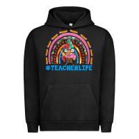 Pigment Black teacherlife and teacher gnome rainbow Urban Hoodie - Artiststas