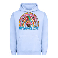 Teacherlife And Teacher Gnome Rainbow Urban Hoodie | Teevron
