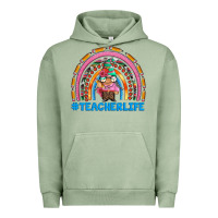 Pigment Oil Green teacherlife and teacher gnome rainbow Urban Hoodie - Artiststas