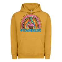 Pigment Peanut Butter teacherlife and teacher gnome rainbow Urban Hoodie - Artiststas