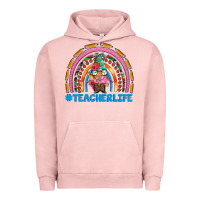 Pigment Salmon teacherlife and teacher gnome rainbow Urban Hoodie - Artiststas