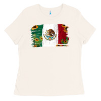 Bone Mexican Flag Cactus Sunflower Ladies Tee - Jasminsmagicworld