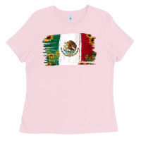 Bubblegum Pink Mexican Flag Cactus Sunflower Ladies Tee - Jasminsmagicworld