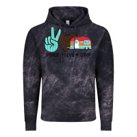 Cloud Black Peace Love Camp Vintage Hoodie - Bettercallsaul