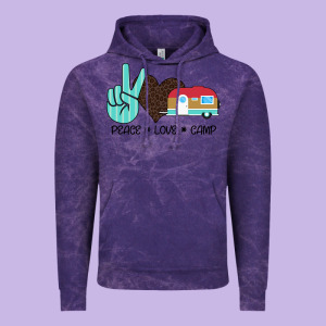 Peace Love Camp Vintage Hoodie Designed By Bettercallsaul