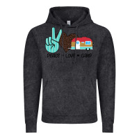 Vintage Black Peace Love Camp Vintage Hoodie - Bettercallsaul