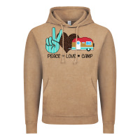 Vintage Coffee Peace Love Camp Vintage Hoodie - Bettercallsaul