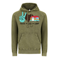 Vintage Olive Peace Love Camp Vintage Hoodie - Bettercallsaul