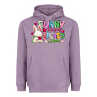 Lavender Bunny Kisses Easter Wishes Heavyweight Hoodie - CowhideDigitalArt