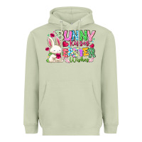 Matcha Bunny Kisses Easter Wishes Heavyweight Hoodie - CowhideDigitalArt