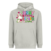 Moon Dust Bunny Kisses Easter Wishes Heavyweight Hoodie - CowhideDigitalArt
