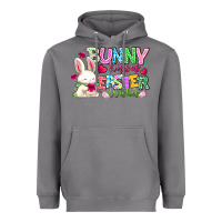 Storm Bunny Kisses Easter Wishes Heavyweight Hoodie - CowhideDigitalArt