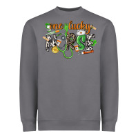 Storm One lucky Nurse St. Patrick's Day Heavyweight Sweatshirt - CowGirlArtShop