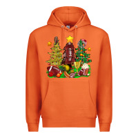 Carrot christmas with american football trees bbs Premium Hoodie - BundleAndBundleShop