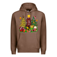 Chestnut christmas with american football trees bbs Premium Hoodie - BundleAndBundleShop