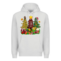 Dove Grey christmas with american football trees bbs Premium Hoodie - BundleAndBundleShop