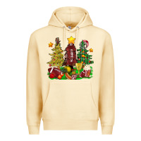 Pina Colada christmas with american football trees bbs Premium Hoodie - BundleAndBundleShop
