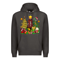 Smoke christmas with american football trees bbs Premium Hoodie - BundleAndBundleShop