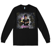 Black gothic girl with black rose Long Sleeve Tee - TumblerDesignByShophia