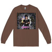 Chestnut gothic girl with black rose Long Sleeve Tee - TumblerDesignByShophia