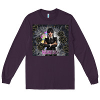 Plum gothic girl with black rose Long Sleeve Tee - TumblerDesignByShophia