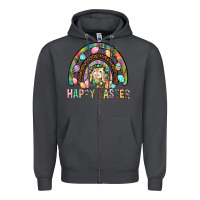 Smoke Happy Easter Rainbow Zipper Hoodie - BundleAndBundleShop