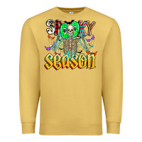 Antique Gold Spooky Season Premium Sweatshirt - CowhideDigitalArt