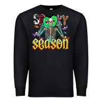 Black Spooky Season Premium Sweatshirt - CowhideDigitalArt