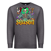 Charcoal Heather Spooky Season Premium Sweatshirt - CowhideDigitalArt