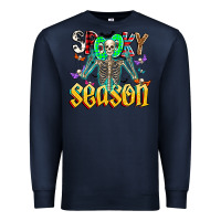 Navy Spooky Season Premium Sweatshirt - CowhideDigitalArt