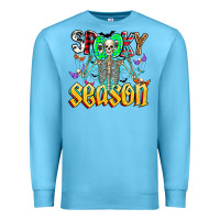 Ocean Blue Spooky Season Premium Sweatshirt - CowhideDigitalArt