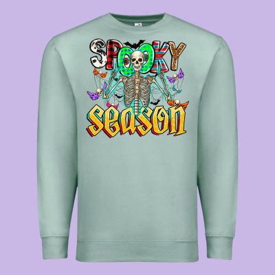 Spooky Season Premium Sweatshirt Designed By Cowhidedigitalart