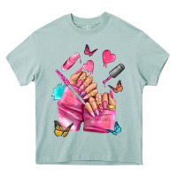 Arona pink nail art hand Heavy Core Tee - NancyCooperArtShop