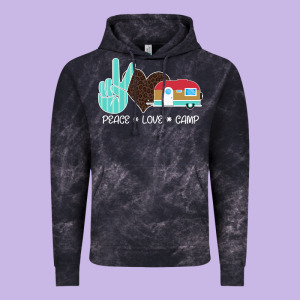 Peace Love Camp Vintage Hoodie Designed By Bettercallsaul