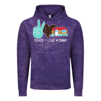 Cloud Purple Peace Love Camp Vintage Hoodie - Bettercallsaul