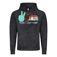 Vintage Black Peace Love Camp Vintage Hoodie - Bettercallsaul