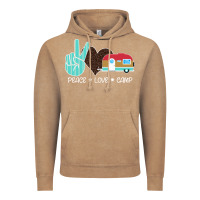 Vintage Coffee Peace Love Camp Vintage Hoodie - Bettercallsaul