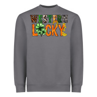 Storm Western lucky with clover St. Patricks day Heavyweight Sweatshirt - HowdyJamesFarm