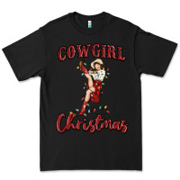 Black cowgirl christmas Premium Tee - MaliasSmallBusiness
