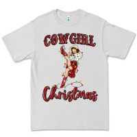 Dove Grey cowgirl christmas Premium Tee - MaliasSmallBusiness