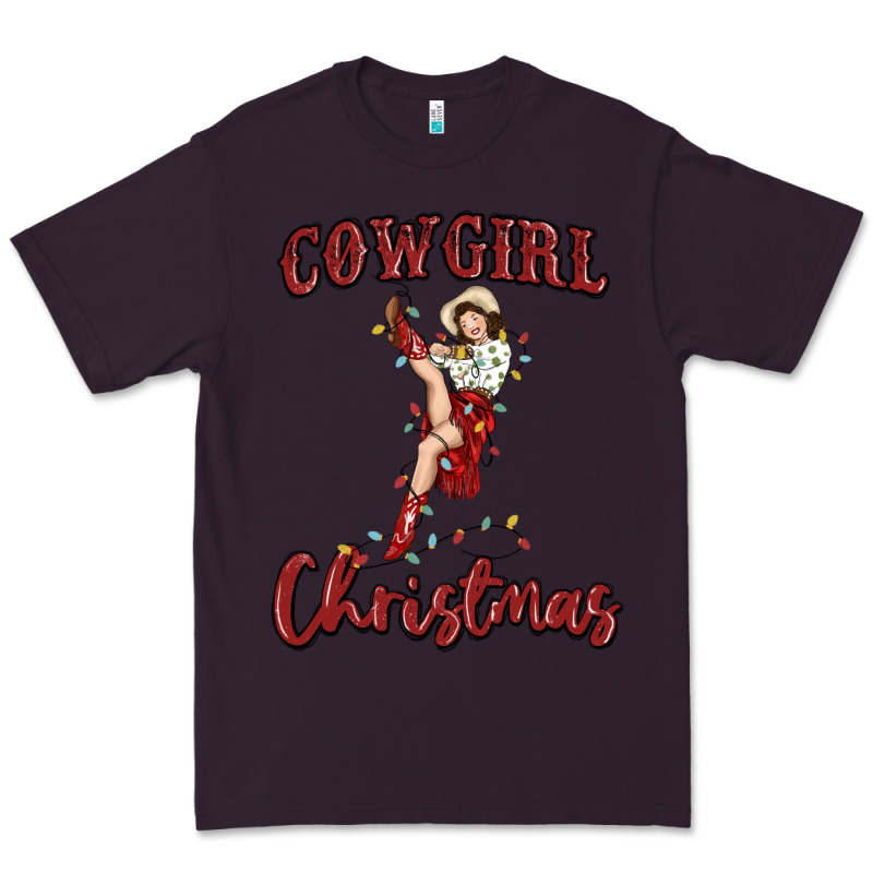 Cowgirl Christmas Premium Tee by MaliasSmallBusiness | Teevron