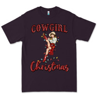 Plum cowgirl christmas Premium Tee - MaliasSmallBusiness