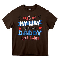 Chocolate Brown out of my wat ı get my daddy back today Heavy Core Tee - MaliasSmallBusiness