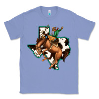 Colony Blue Cowhide Texas Map Rodeo Cowboy Classic Tee - Bettercallsaul